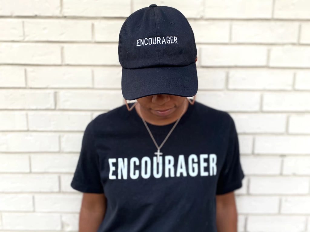 ENCOURAGER BLACK DAD HAT