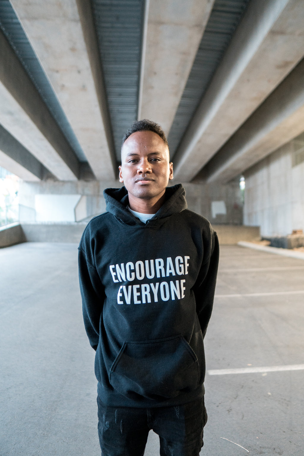 ENCOURAGE EVERYONE BLACK HOODIE