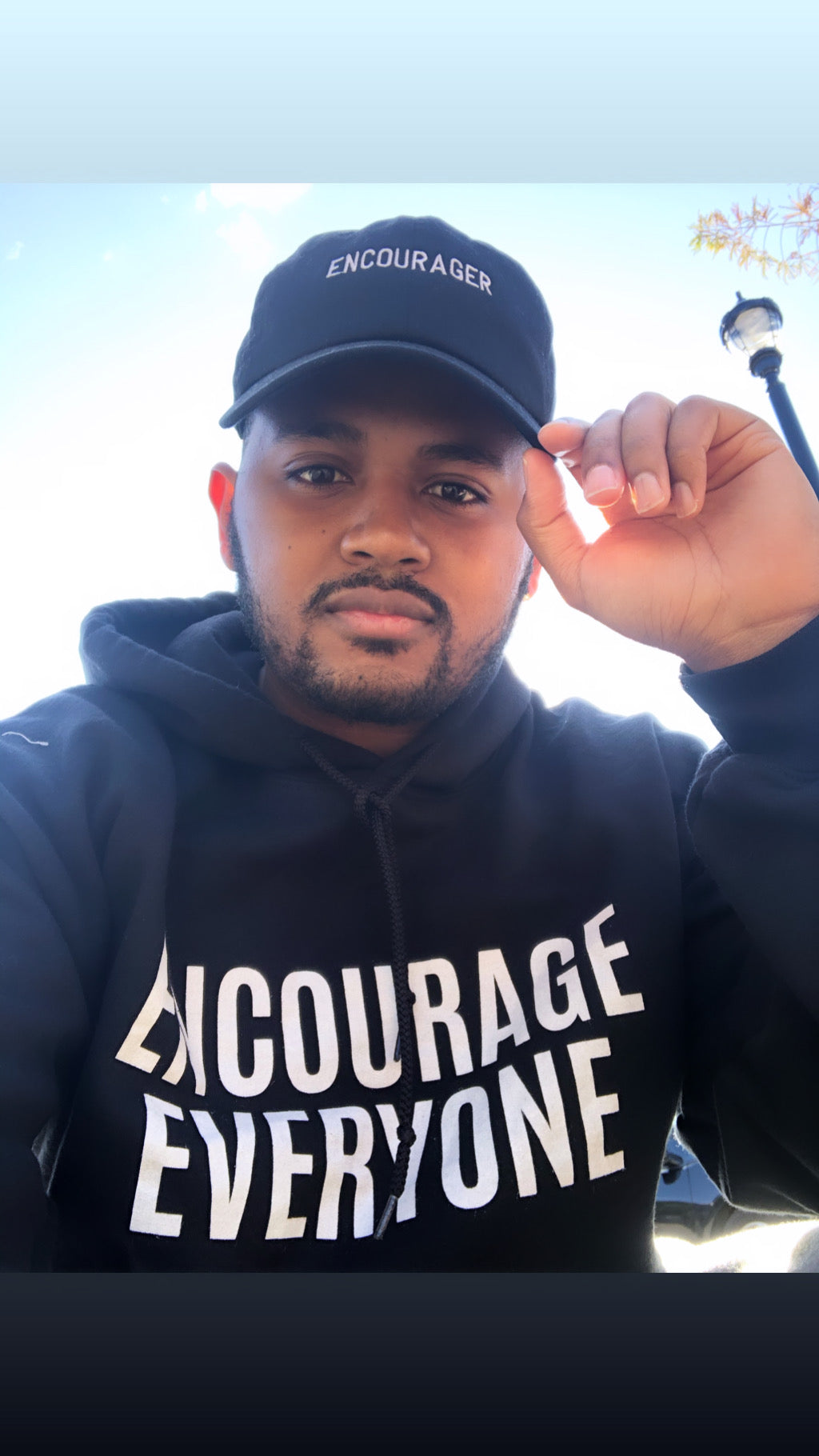 ENCOURAGER BLACK DAD HAT