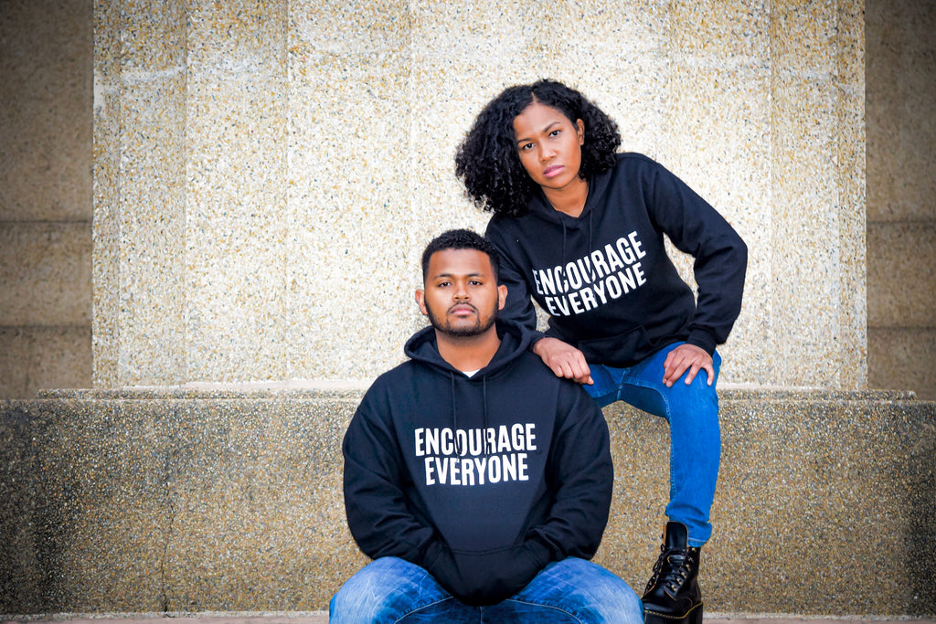 ENCOURAGE EVERYONE BLACK HOODIE