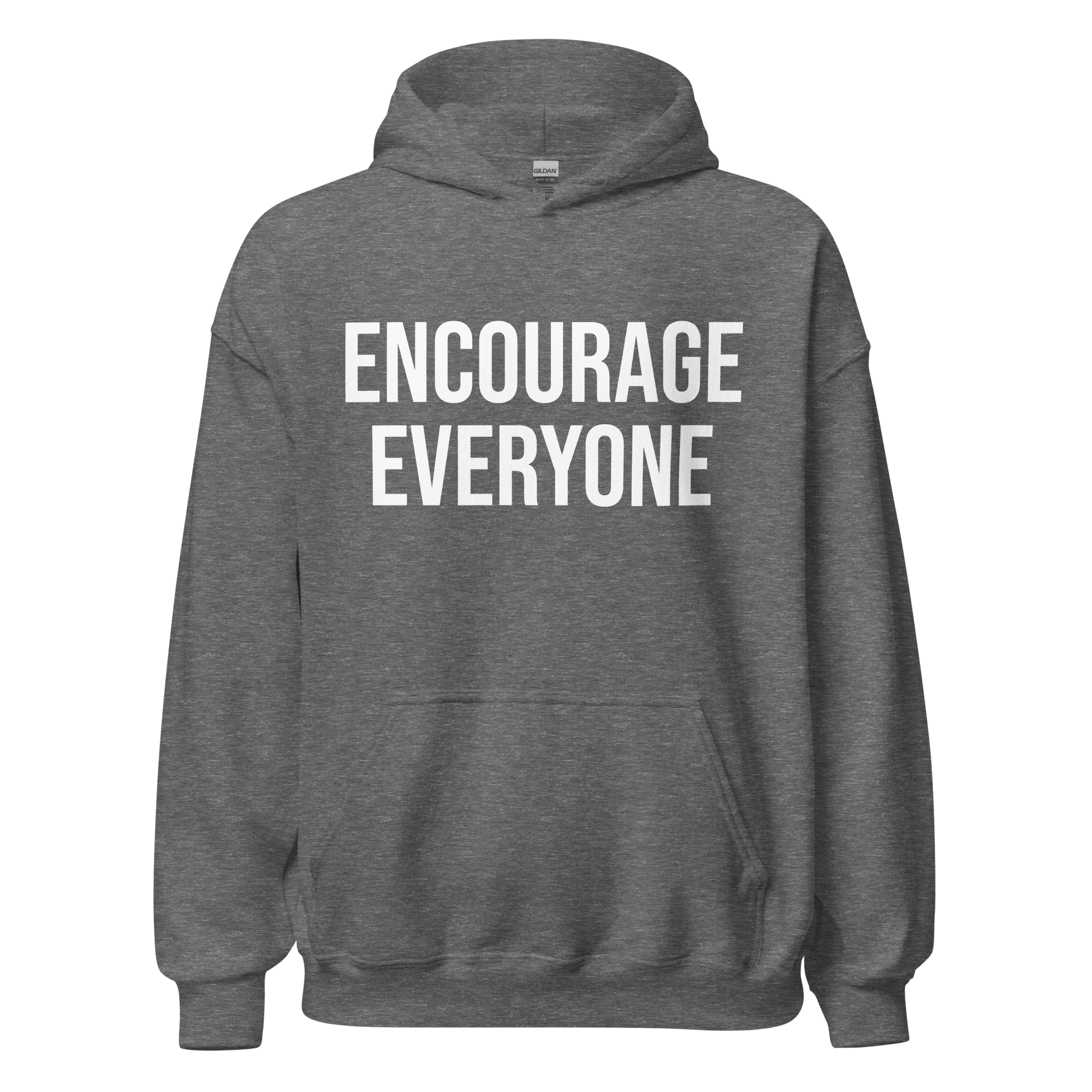 ENCOURAGE EVERYONE GRAY HOODIE