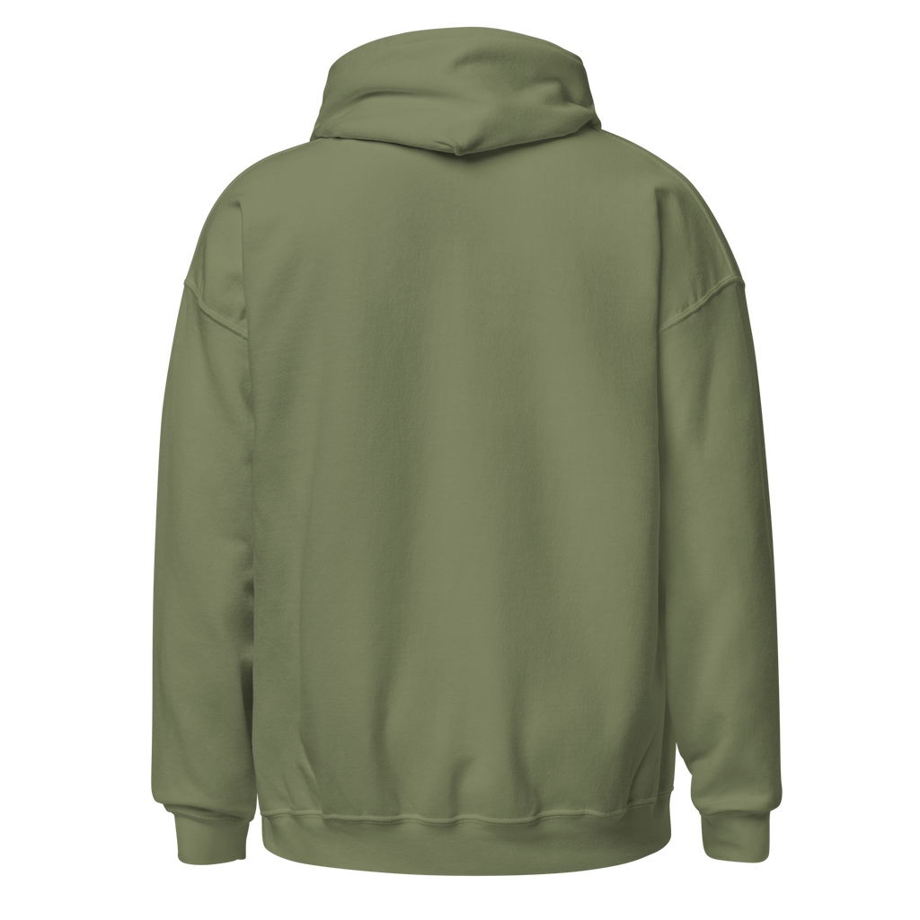 ENCOURAGE EVERYONE GRAY MILITARY GREEN HOODIE