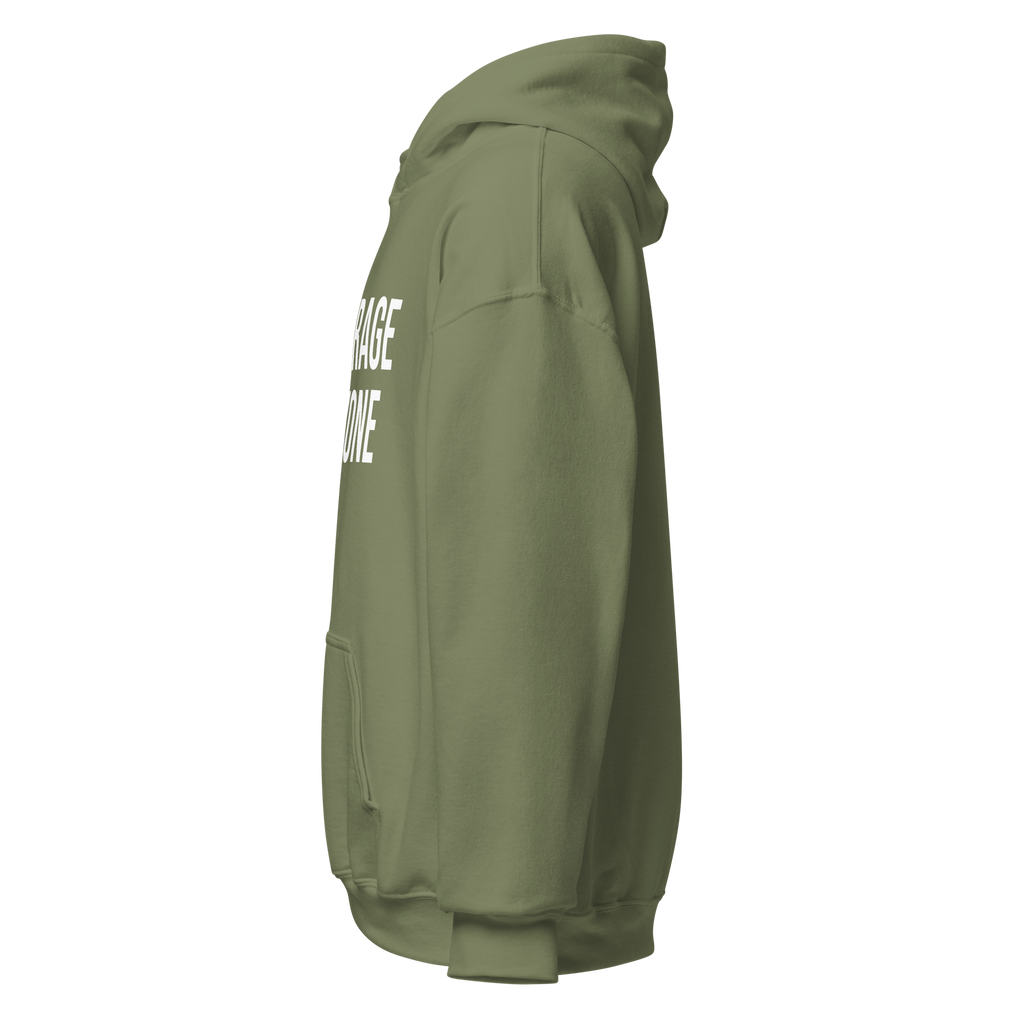 ENCOURAGE EVERYONE GRAY MILITARY GREEN HOODIE